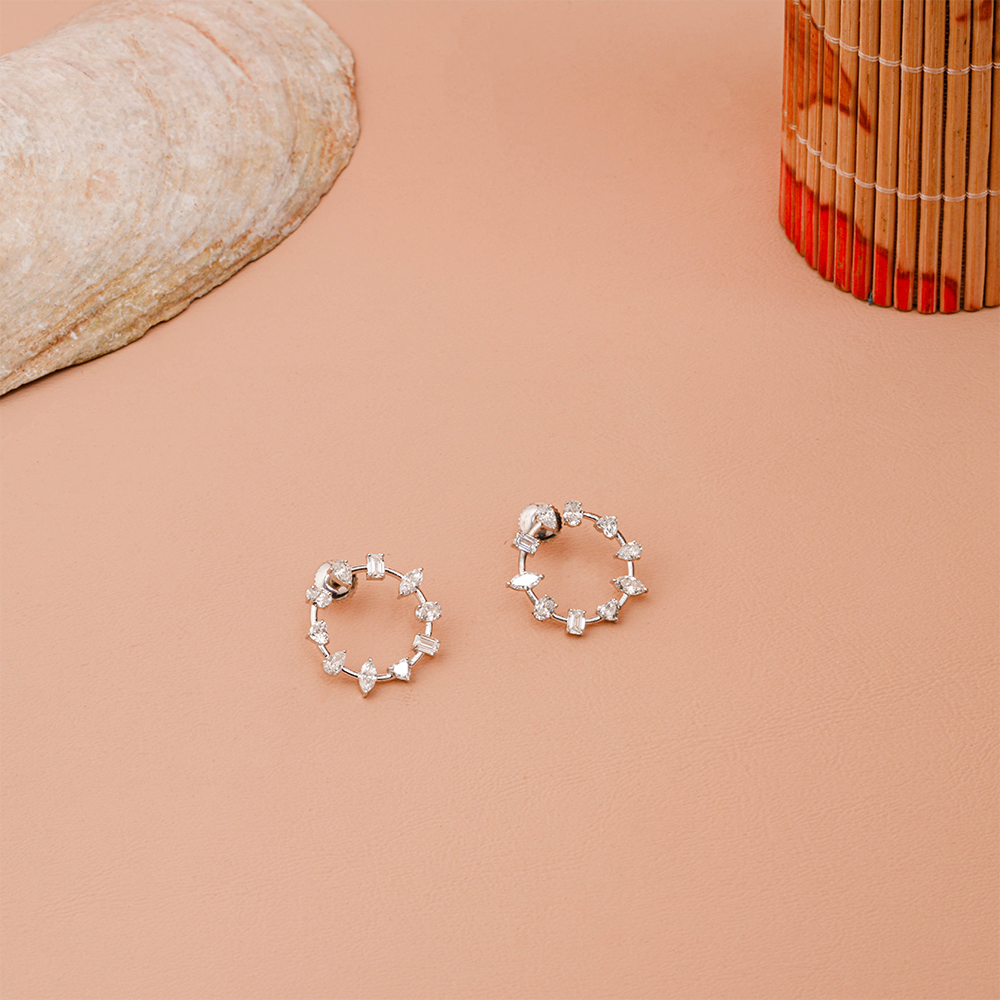 Classic Multi-Shape Lab-Grown Diamond Hoop Earrings
