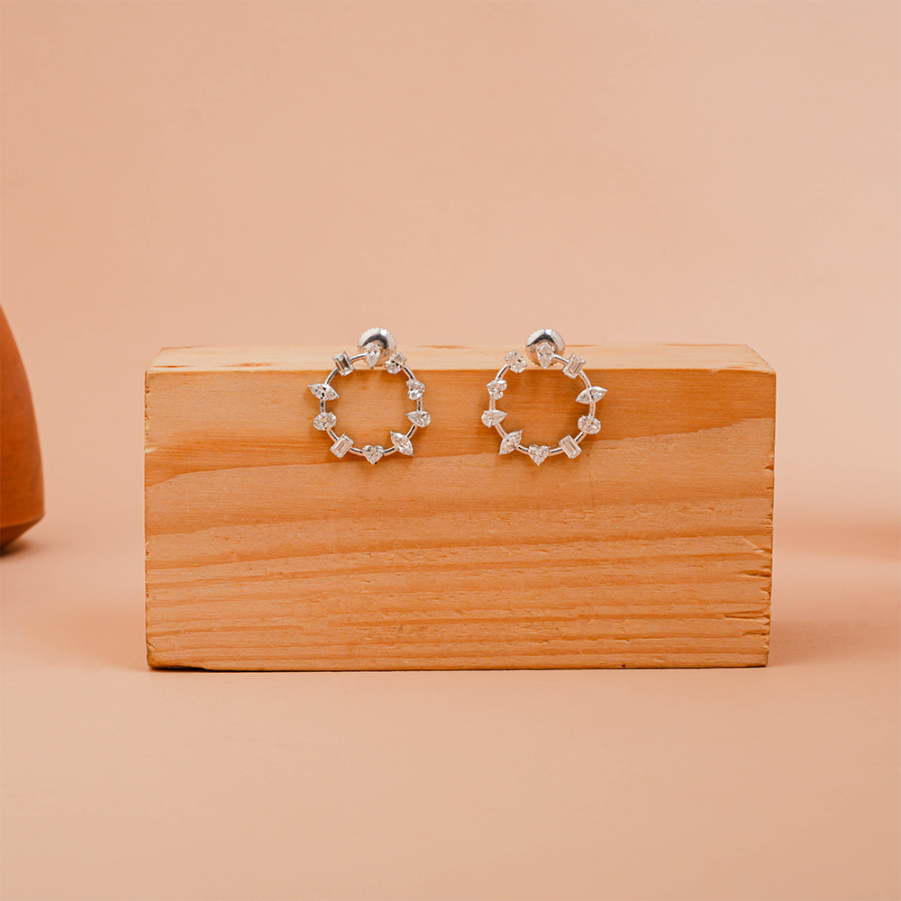 Classic Multi-Shape Lab-Grown Diamond Hoop Earrings