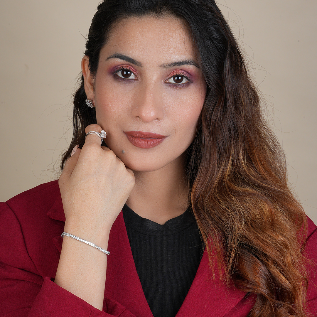 Emerald Cut Lab-Grown Diamond Tennis Bracelet