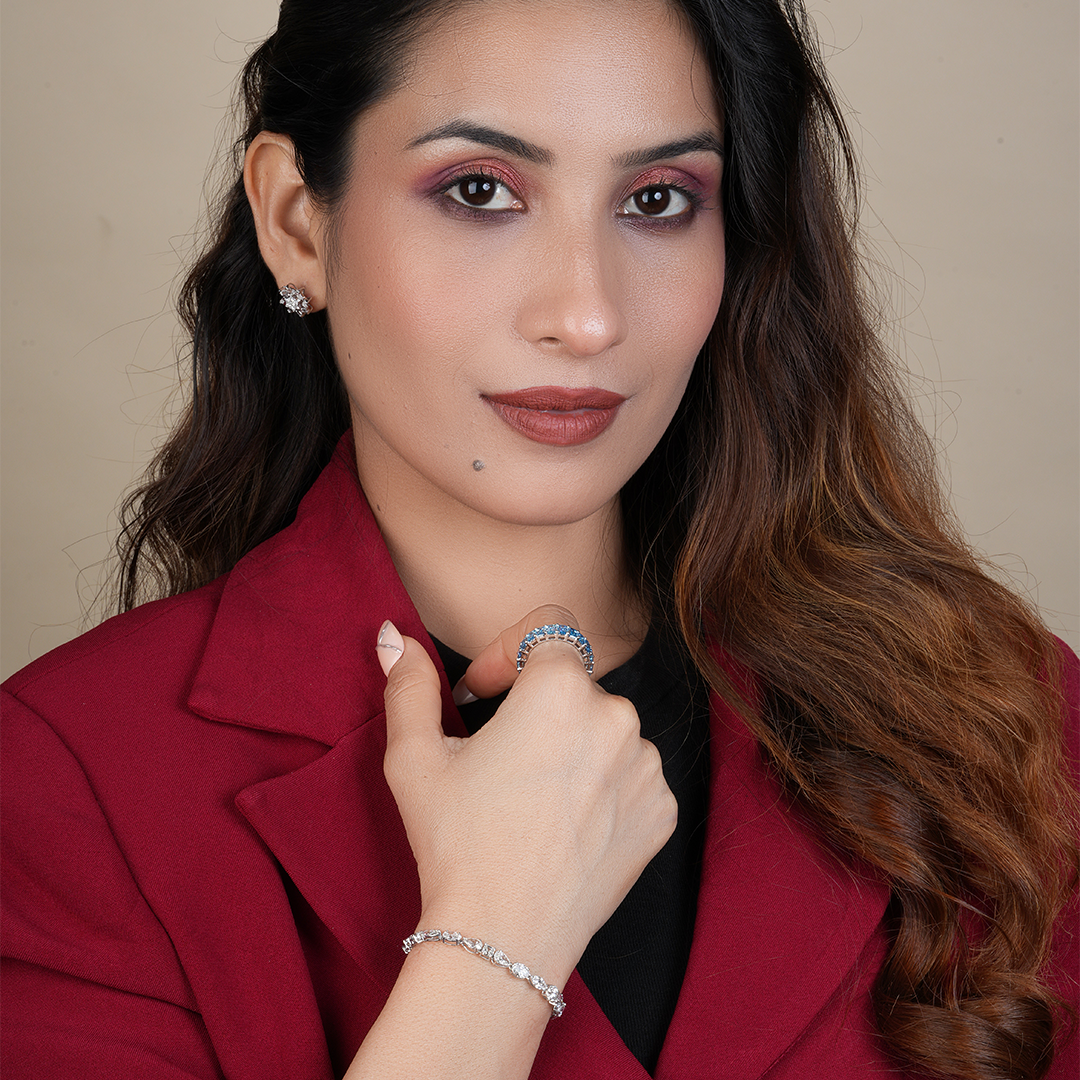 Multi-Shape Lab Diamonds Tennis Bracelet for Women